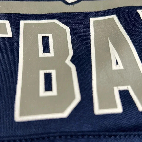 PATRIOTS FOOTBALL BLUE HOODIE!NFL TEAM APPAREL.Kangaroo pockets, red inside hood - Picture 11 of 14